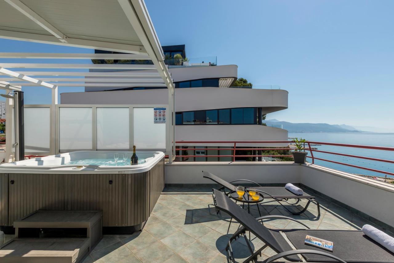 Seaside Penthouse With Hot Tub Sky Living Lejlighed Split Eksteriør billede